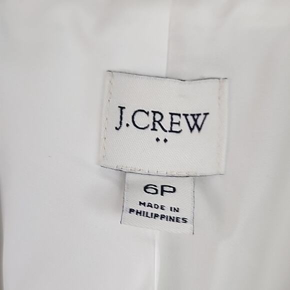 NEW J. Crew Linen Blend One Button Women's White Blazer - Picture 6 of 12